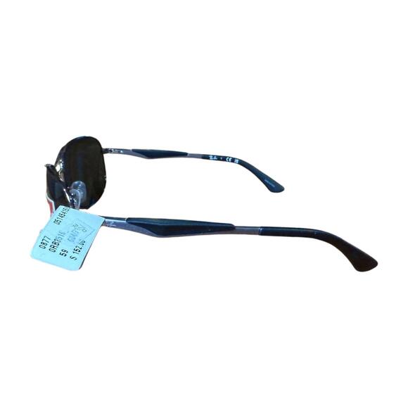 New Ray-Ban Aviator Sunglasses with Black Lenses - Picture 2 of 5